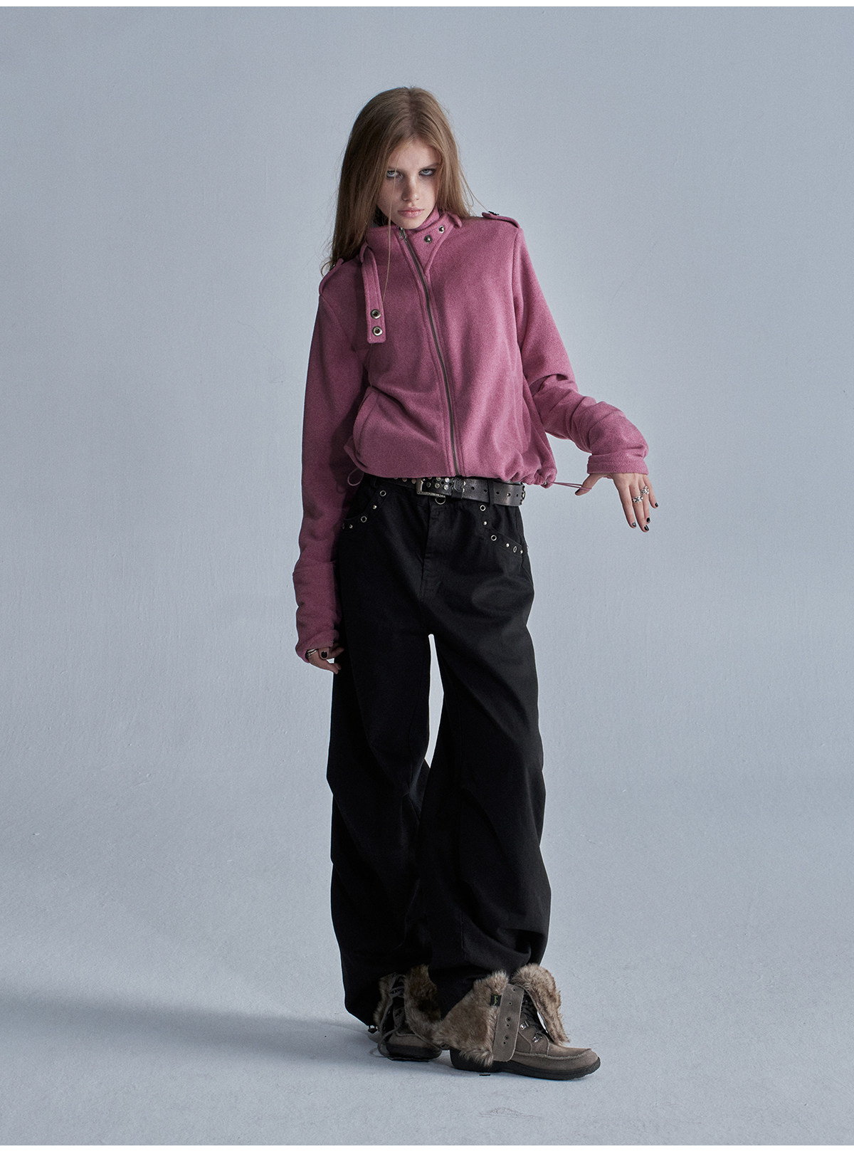 wear And tear Two-Tone Camo Wide-Leg Cargo Pants
