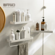 Bathroom storage rack towel rack punch-free tripod bathroom storage rack bathroom toilet wall storage box