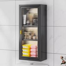 Wall cabinet above bathroom toilet shelf wall-mounted punch-free bathroom locker toilet paper towel storage cabinet