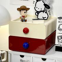 Dopamine drawer storage box small desktop entrance storage box office desk stationery organization storage shelf