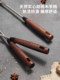Stainless Steel Thickened Cooking Spatula, Slotted Spoon, Soup Ladle, Household Kitchen Utensils, Walnut Wood Handle Set, Iron Spatula