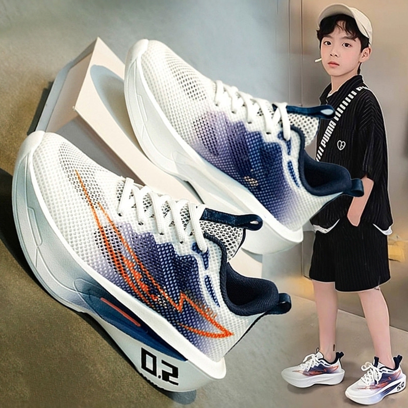 Boys' Shoes Shock-Absorbing Training Basketball Shoes 2026 New Autumn Children's Breathable Running Sports Shoes for Older Children Boys' Shoes Shock-Absorbing Training Basketball Shoes 2026 New Autumn Children's Breathable Running Sports Shoes for Older Children