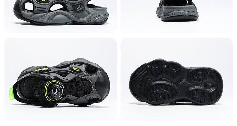 Children's Sandals for Boys 2026 Summer New Style Boys' Soft-Soled Non-Slip Wading Beach Shoes for Older Kidsren with Mesh Surface Sandals — 27