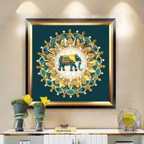 白粥店铺：画满钻客厅卧室大象钻石绣2024新款绣餐厅砖石画贴钻十