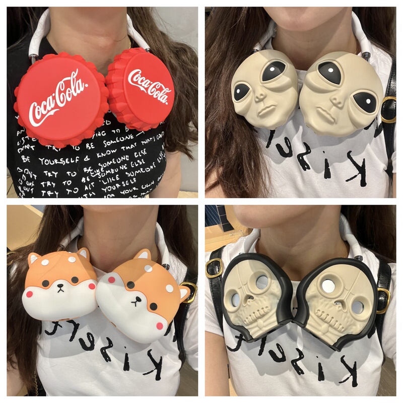 Funny Skull-Shaped Earphone Case for Apple AirPods Max/Max2, Suitable for Coke Caps, Alien, Cute Shiba Inu, Real Anti-Drop, Bluetooth Protective Soft Case Funny Skull-Shaped Earphone Case for Apple AirPods Max/Max2, Suitable for Coke Caps, Alien, Cute Shiba Inu, Real Anti-Drop, Bluetooth Protective Soft Case
