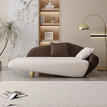 小户型现代贵妃榻简约卧室懒人休闲躺椅北欧客厅网红休闲皮艺沙发