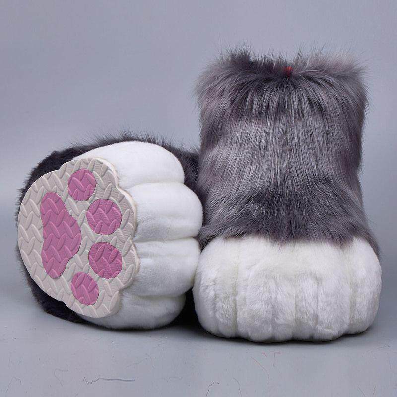 furry福瑞/兽装 兽装成品现货鞋子fursuit可穿戴室内外脚兽爪福瑞兽人装扮接定制