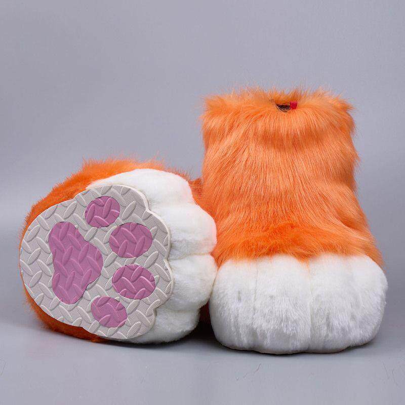 furry福瑞/兽装 兽装成品现货鞋子fursuit可穿戴室内外脚兽爪福瑞兽人装扮接定制