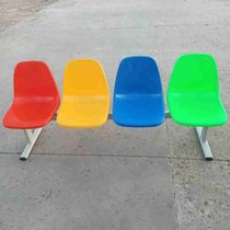 Nabefi Internet celebrity three-seat row chair shopping mall shop seat rest row chair public plastic seat full iron color