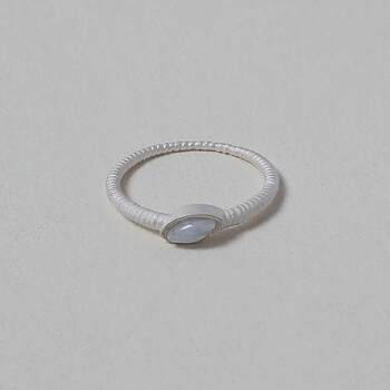 Olioeaceto sterling silver mussel ring