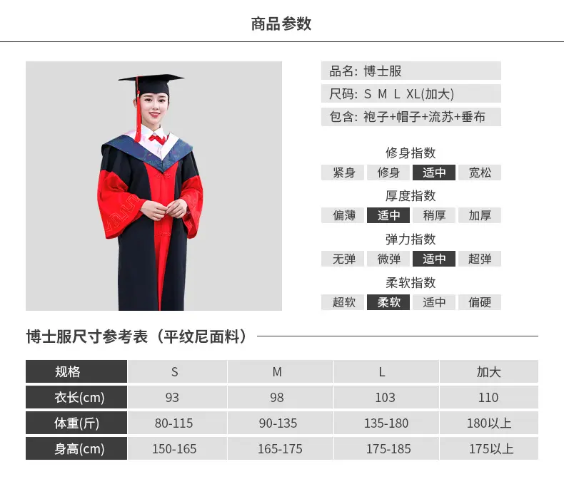 товар из китая 博士服高中成人礼博士服学士服硕士导师服大学博士生毕业礼服夏季