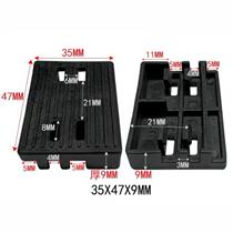 Door and window installation glass pad height block one rib slot profile fixed installation pad hard plastic clamping pad flat