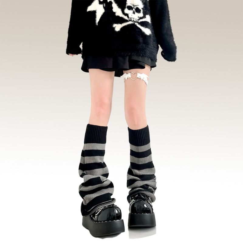 Stacked Socks Jk Knit Stacked Socks for Women Y2K Spicy Girl Japanese Student Subculture Harajuku Long Wide-Leg Sock Covers Stacked Socks Jk Knit Stacked Socks for Women Y2K Spicy Girl Japanese Student Subculture Harajuku Long Wide-Leg Sock Covers