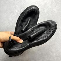 Mens shoes summer style new breathable hollow casual leather shoes mens genuine leather slip-on soft leather soft-soled loafers