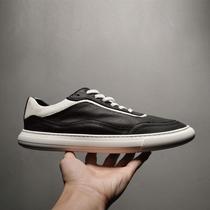 Spring new shoes mens all-match trendy shoes genuine leather breathable color matching sneakers Korean version trendy retro casual shoes single shoes