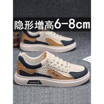 Mesh shoes for men breathable summer new style small white tide shoes with increased mesh surface thin sports and leisure sneakers