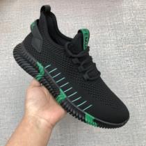 Shoes for men spring and summer new style fly-woven mesh casual shoes breathable and versatile non-slip soft sole versatile lace-up sports