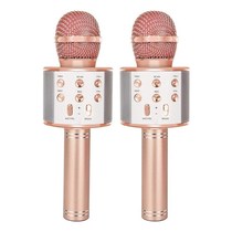 2 Pcs Wireless Bluetooth Karaoke MicrophoneHandheld Microp