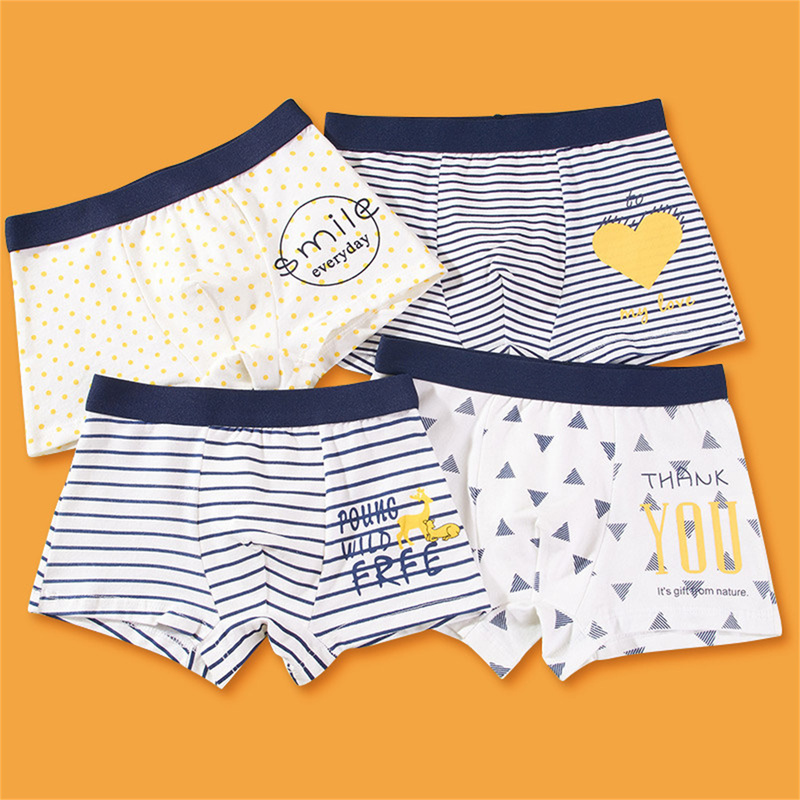 Boys' Underwear, Children's Pure Cotton Boxer Briefs, Boys' Four-Corner Shorts, Baby Boys' All-Cotton Underpants, Non-Binding, Thin for Summer Boys' Underwear, Children's Pure Cotton Boxer Briefs, Boys' Four-Corner Shorts, Baby Boys' All-Cotton Underpants, Non-Binding, Thin for Summer