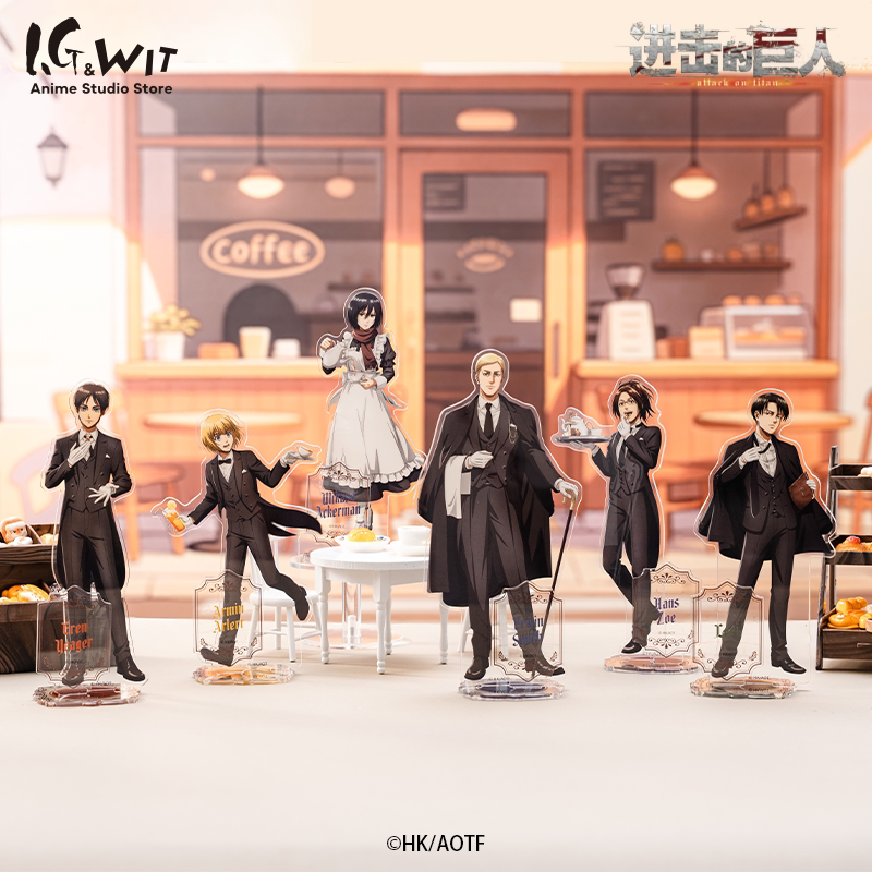 I.G Wit Attack on Titan Nobleduties Acrylic Stand Retreating Dwarf Coffee 85