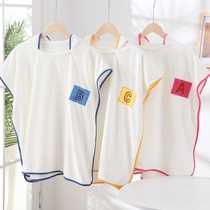 Childrens bath towel hooded cloak cape absorbent baby letter cloak baby bathrobe coral velvet childrens bath towel