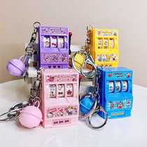 Creative new cartoon playable keychain mini arcade classic childhood nostalgic arcade game machine bag pendant