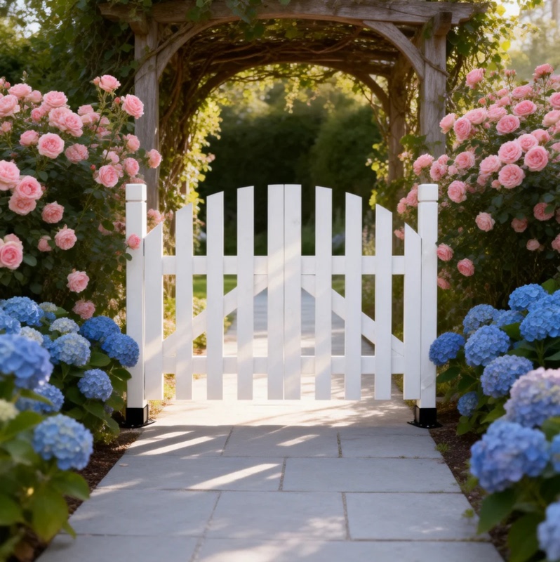 Outdoor Anti-Corrosion Wooden Gate, Courtyard Gate, Carbonized Wood Fence Gate, Grid Gate, Garden Gate, Wooden Fence, Double Gate