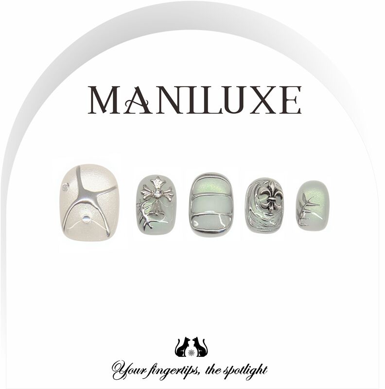 Maniluxe【World of Different Eyes】Niche Dark Gothic Style 2026 New High-End Handmade Wearable Nails