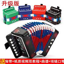 Mini accordion for children beginners small musical instrument music educational toys baby early education gift for boys and girls