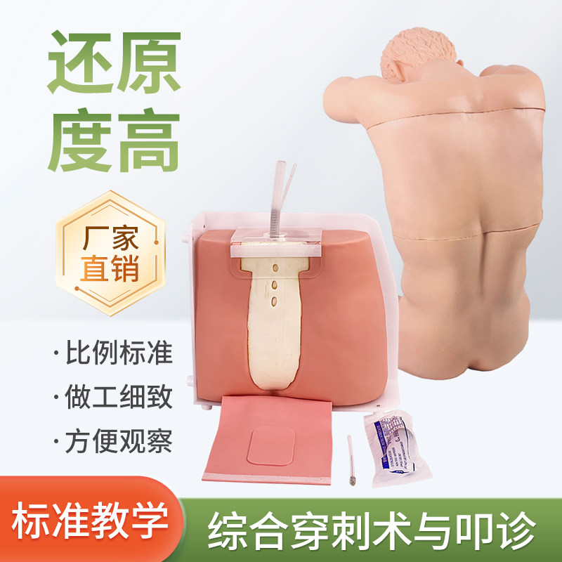 综合穿刺与叩诊腰椎穿刺气胸处理胸腔闭式引流穿刺仿真标准化病人