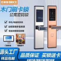 Hotel lock apartment smart induction IC magnetic card lock indoor door lock hotel card swipe lock B&B electronic lock pass-through lock