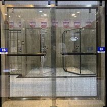 Nanchang customized 304 stainless steel extremely narrow bathroom partition dry and wet separation shower room sliding door bathroom tempered