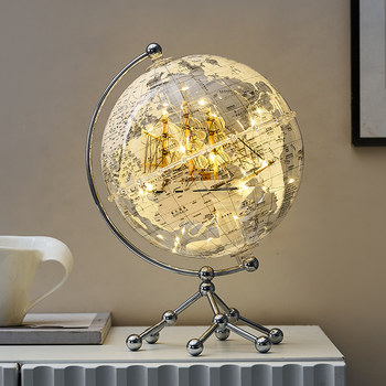 Creative Transparent Globe Tv Wine Cabinet Study Office Desktop Decoration Ornaments Accessible Luxury Classy Home Furnishings