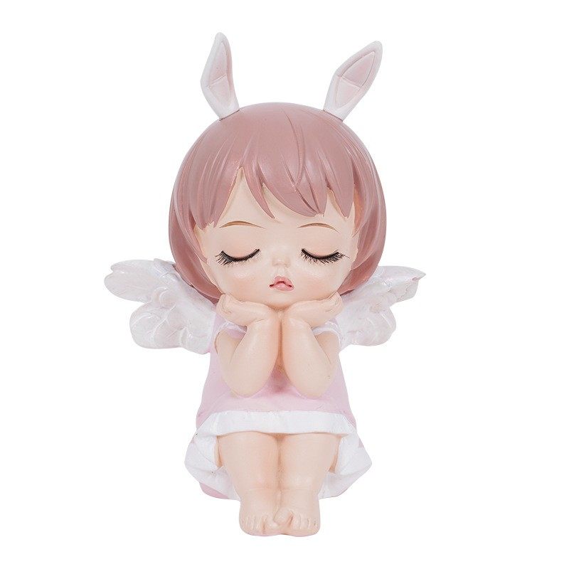 プリンセス・アンのケーキデコレーション、天使の羽、女の子の人形、子供の誕生日人形、お城のプラグイン