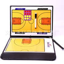 New three-fold magnetic leather basketball tactics board coach teaching board with magnet and pen basketball tactics table sand table