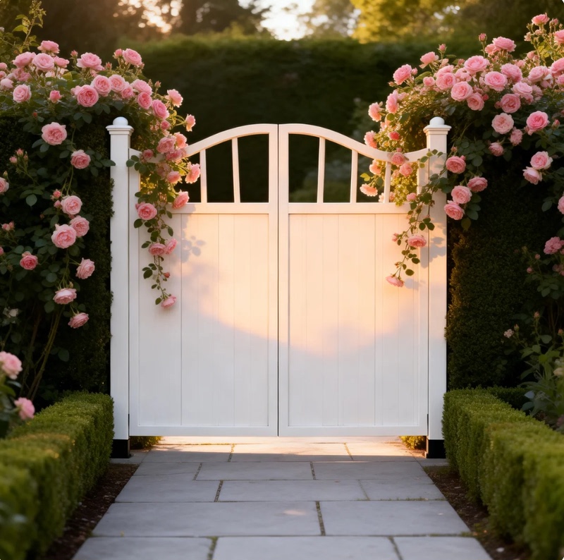Anticorrosive Wood Courtyard Gate, Wooden Double-Door Fence, Vegetable Garden Gate, Wooden Fence, Garden Gate, Double-Leaf Gate Anticorrosive Wood Courtyard Gate, Wooden Double-Door Fence, Vegetable Garden Gate, Wooden Fence, Garden Gate, Double-Leaf Gate