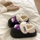 Cute Kt Cat Plush Cotton Slippers for Women 2025 New Winter Home and Outdoor Wear Non-Slip Fleece-Lined Thick Warm Cotton Shoes
