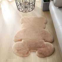 Cross-border childrens room rabbit fur floor mat sofa living room rabbit fur carpet bay window imitation rabbit fur bear carpet