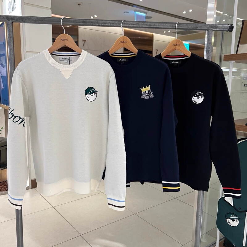 Golf Clothing Men's Long-Sleeved Knitwear 25 Autumn New Men's Casual Sports Comfortable Round Neck Top Versatile
