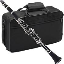 New 17-key clarinet in B flat Bakelite double section beginners exam
