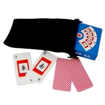 Solitaire Mahjong 108 thickened PVC waterproof cards plastic travel portable hand rub mini paper home mute