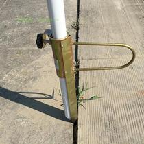 Metal thickened iron galvanized iron fork for mud floor garden beach umbrella stand large sun umbrella base advertising umbrella accessories