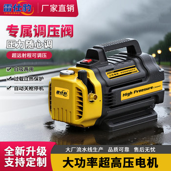 Leishibao 220V Household High-Power Fully Automatic Adjustable Pressure High-Pressure Cleaning Machine Car Washing Pump Dredging Machine