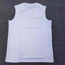 Pure white vest summer mens white sleeveless physical training clothing fitness sleeveless shirt quick-drying bottoming undershirt