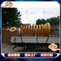 Temple brass pagoda ornaments antique pagoda foundry large iron pagoda sculptures cast in scenic spots price negotiation