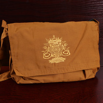Square-angle layman bag Zen meditation bag canvas shoulder bag mountain bag Buddha bag monk bag fragrant bag Arhat bag with treasure vase