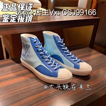 (Deposit) Good products recommended for the Year of the Dragon new big-headed girl sports boots cowhide grain lace-up sports shoes blue
