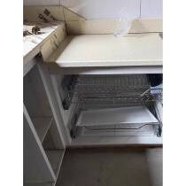 Complete set of accessories for tile cabinets edge strips brick clips kitchen cabinets white aluminum alloy material kitchen stove column slots