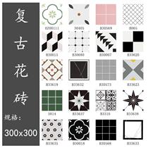 Internet celebrity Nordic retro small tiles 300x300 kitchen bathroom wall tiles garden balcony restaurant floor tiles