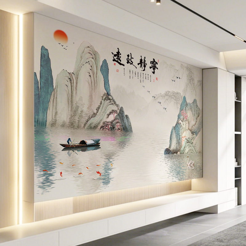 Landscape Painting Wallpaper Self-Adhesive Scenery Painting Wall Stickers Mural Living Room Background Wall Office Decorative Painting Wall Stickers Landscape Painting Wallpaper Self-Adhesive Scenery Painting Wall Stickers Mural Living Room Background Wall Office Decorative Painting Wall Stickers